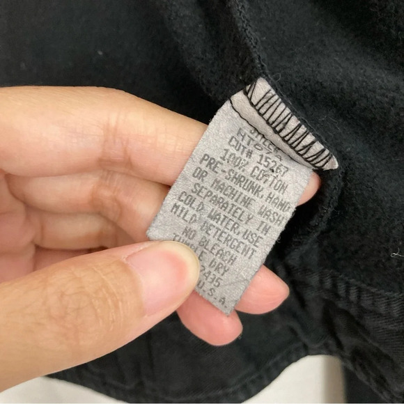 Hard Tail Black Button Denim Jacket size Medium - Picture 7 of 10